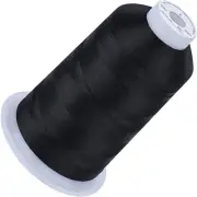 Simthread Embroidery Thread 5500 Yards Black 900, 40Wt 100% Polyester Brother