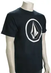 Volcom Circle Stone Fill T-Shirt - Navy - New
