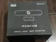 Taotuo Webcam with Microphone 1080P HD Flexible Rotatable Clip and Tripod