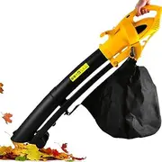 3000w Garden Leaf Blower & Vacuum, 3 in 1 Garden Vacuum and Blowers Shredder with 35l Leaf Collection Bag, Carry Strap, Leaf Vacuum Garden Hoover, 10:1 Shredding Ratio, Wheels