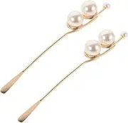FOMIYES 2pcs Nail Art Stirring Rods Decorative Epoxy Stir Sticks Manicure Tool for Gel Powder and Resin DIY Nail Art