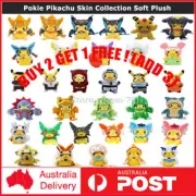 Pokie Pikachu Skin Collection Combination Soft Plush Stuffed Peluche Birthday