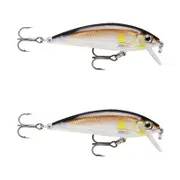 2x Rapala 5cm X Rap Countdown Sinking Minnow Fishing Lures - Ayu