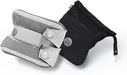 trtl Pillow Plus - Adjustable Neck Pillow for Traveling - Plane Pillow with Foam Padding for Head and Neck Support - Machine Washable - Waterproof Carry Bag - Charcoal