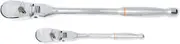 GEARWRENCH 1/4-Inch, 3/8-Inch Drive Full Polish Flex Head Ratchet 2-Pieces set, Multi, 90-Tooth, 81216T