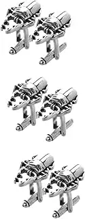 [WOFASHPURET] Beetle Cufflinks and Cuff Pins High-value Press Bottle Hair Pin Hair Net Wrapping Rope Accessories Tube Bolts American Accessories Wall Hook Bracket Themed Zinc Alloy Silver
