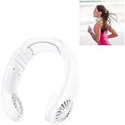 Repelltopse YHM Creative Mini Hanging Neck Type Fan Outdoor USB Charging Fan (Black) (Color : White)