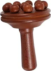 HAPINARY Portable Muscle Massage Brush Wooden for Scalp Scrubber and Hand Massage