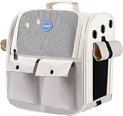 Cat Backpack, Cat Backpack Carrier - Animal Backpack, Breathable Mesh, Pet Travel Backpack with Multiple Pockets, Padded Shoulder Straps, Cat Backpacks for Carrying Cats