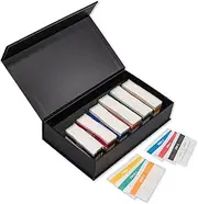 Banderoles Set for Euro Banknotes Box with 300 Banknote Banderoles, 50 Pieces Each for 5 € / 10 € / 20 € / 50 € / 100 € / 200 € Money Strip Ribbons Money Bundles