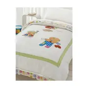 Gingerbread Man Applique Quilt Cover Sets by Happy Kids Single