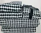 DKNY/UGG Home 7 Pc Towel Set Black & White Checkered NWT