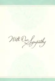 With Sympathy Blue Filigree Honor Honoring A Special Life Hallmark Greeting Card