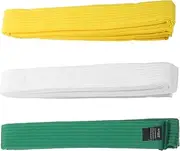 [Parliky] 3pcs Taekwondo Belt Arts Belt Karate Belts Cinturon Gym Cotton Belt Multicolor Belt While Belt Karate Training Gear Taekwondo Wristbands Clothing Waistline Ribbon Man