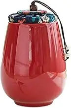 Tea jar Ceramic jar Travel Portable Ceramic Tea Caddy Airtight Jar Home Coffee-Proof Jars Tea Cans Kitchen Grain Spice Storage Container Jar