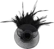 [Ipetboom] Women Headdress Wedding Headband Bridal Robe Fascinator Headpiece Women Fascinator Wedding for Bride Hats Tiara for Women Bride Hat Bride Hair Accessory Woman Nylon Mesh