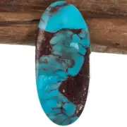 EGYPTIAN TURQUOISE Cabochon Cab PRINCE SPIDERWEB Natural Gem 36mm NoT Bisbee