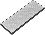 Diamond Sharpening Stone, 2 Side Grit 400/1000 Diamond Plate Honing Stone, 8 Inch Diamond Sharpener with Honeycomb sur face Plate for Scissors Knives Outdoor Tools