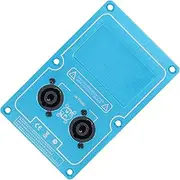 Stage Speaker Wiring Panel | Double 4-Core Subwoofer Cable Connector,Audio Amplifier Socket for Stage Sound Recording Studio
