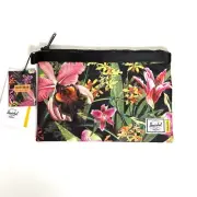 Herschel Supply Company Network Large Pouch 11"x7.5" Jungle Floral NWT