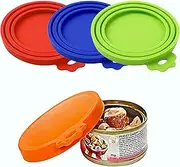 2pc Pet Food Can Cover Lid Dog Cat Pet Tin Silicone Reusable Storage Cap Silicone Can Covers with Food Safe (Green(2pcs))