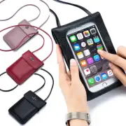 Womens Cell Phone Wallet Leather Crossbody Bag Touch Screen Handbag Purse Travel