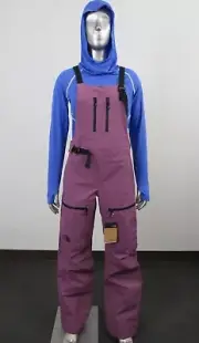 Womens The North Face Ceptor 3L Waterproof Shell Ski Snowboard Bibs Pant Purple