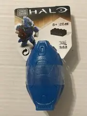 New Retired Mega Bloks HALO Drop Pod Blue Covenant Elite Mini Figure Set CNJ46