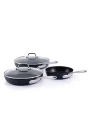 All-Clad HA1 Expert Hard Anodized Nonstick 5-Piece Cookware Set in Black at Nordstrom One Size