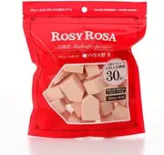 Rosy Rosa Value Sponge N House Type S30P Pink - Soft Touch SBR Makeup Sponge - Rectangular - 30 Count - Pink - Normal Skin - Rubber - Makeup Blending, Foundation, Concealer