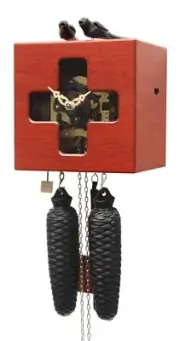 Modern cuckoo clock 8 day running time, Bamboo RH BB33 FK-3 NEW