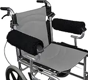 Wheelchair Armrest Pads, 2 Pack Wheelchair Arm Rest Memory Foam Cushions Padded Covers,Wheelchair Accessories for Seniors & Adults , Wheelchair Armrests, Office/Transport Chairs, Scooters ( B)