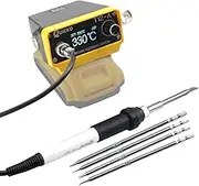 QUICKO STM32 V3 T12-A Cordless Soldering Station T12 Solder Iron for Dewalt Li-ion Battery 18/20V Max for DIY Repair (Battery Not Included)