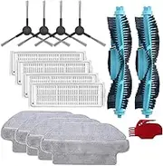 Main Brush Washable Filter Side Brush Compatible with Conga 3590 3390 2690 Robot Vacuum Cleaner Mopping Cloth (Color : 2-6)