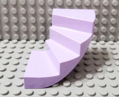 LEGO New Friends Lavender 6x6x4 Curved Stairs Pieces