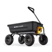 Gorilla Carts 115L Poly Dump Cart Dump Trailer Garden Wheel Barrow trolley