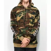 Brixton Men Thread Skate Hoodie Pullover Camo L NWT Snowboard Surf Streetwear