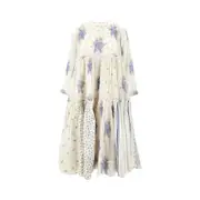 [PÉRO] PÉRO Patchwork voile flounced midi dress Woman 40 40 Multicolor