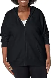 [Just My Size] Women's Plus-Size Full Zip Fleece Hoodie