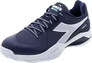 [Diadora] Men's Blushield Torneo 3 Clay Tennis Shoes Blue Corsair and White
