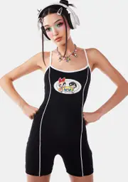 [Dolls Kill x The Powerpuff Girls] Fit To Fight Graphic Romper