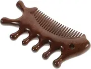 Baluue Golden Sandalwood Comb Combs Massage Comb Wood Fine Tooth Comb for Curly Hair Chinese Comb Fine Comb for Curly Hair Detangler Comb Fine Tooth Comb Detangler Light Brown Wooden