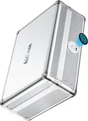 Biometric Fingerprint Storage Box Portable Money Jewelry Safe Combination Lock