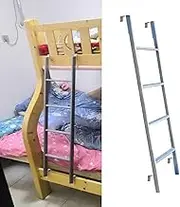 Bunk Bed Hanging Ladder Universal Space Saving RV Step Ladder, Load Bearing 150 Kg/330 Lbs(Silver,4-Steps-140cm)