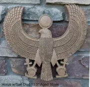 Horus w/ sun disc wall sculpture plaque Neo-Mfg 15.5"