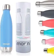 Insulated Flask That Lasts Forever - Stainless Steel Drink Bottle, Reusable Metal Water Bottle, 24hr Cold, 12hr Hot, Double Walled Vacuum Flasks, Australian Company (500ml, Sky Blue)