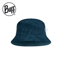 在飛比找momo購物網優惠-【BUFF】BF122591 可收納漁夫帽 - 暗藍刷紋(帽