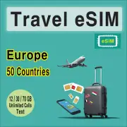 [eSIM] Orange Europe Travel SIM Card, Unlimited Calls & Text, Germany UK France