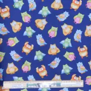 Quilting Patchwork Sewing Fabric Wee Ones Owls Allover 50x55cm FQ