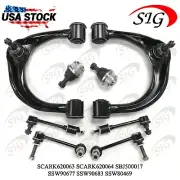 For 2003-2009 Lexus GX470 Front Upper Control Arms Ball Joint Sway Bar 8PCs Kit (for: Lexus)